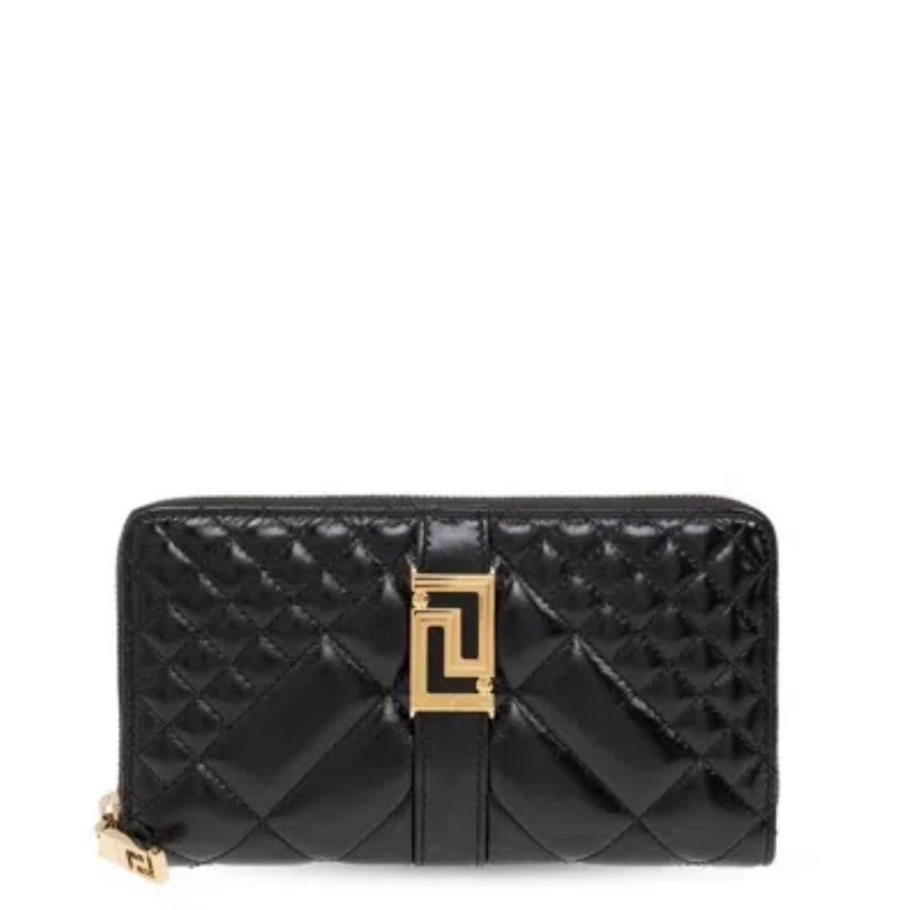 NWT, Versace Greca Goddess zip